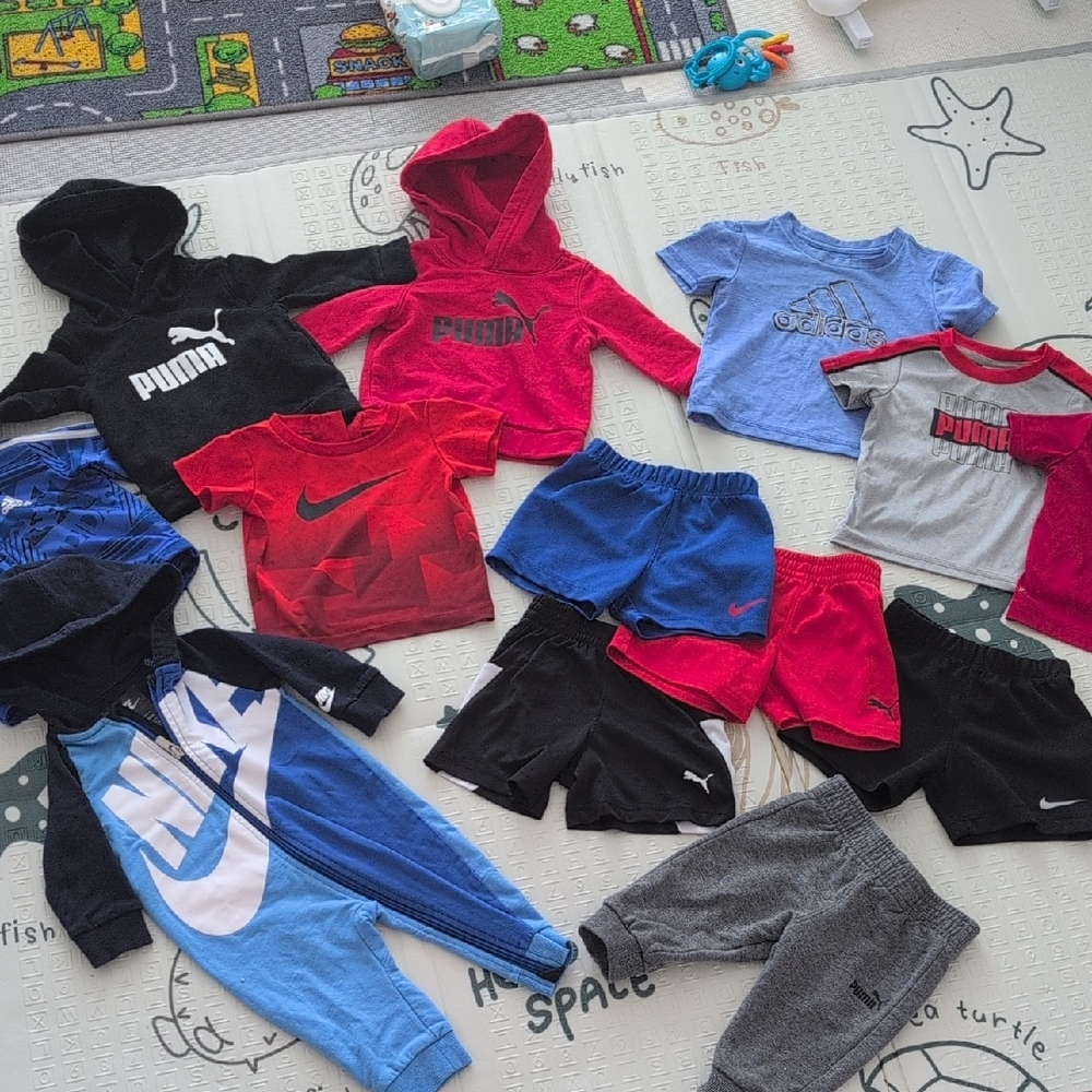 Puma, Adidas and Nike Baby Clothing Set